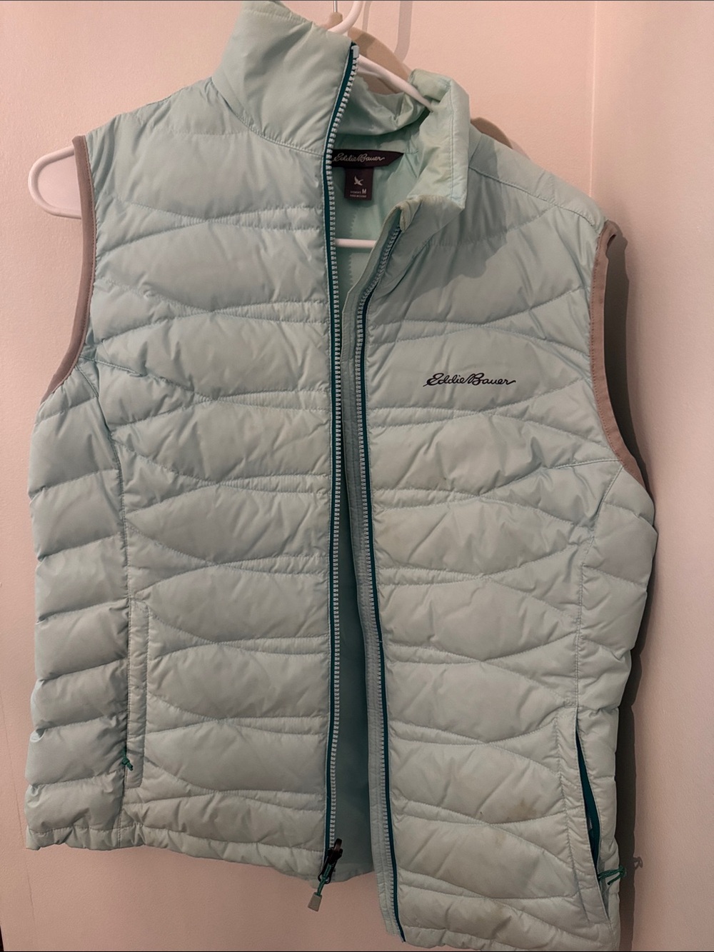 Eddie Bauer Mint Green Quilted Insulated Women's Vest